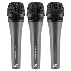 Sennheiser 3-Pack e 835 Kardioid El Tipi Dinamik Mikrofon Kiti (3'lü Paket) - Sennheiser