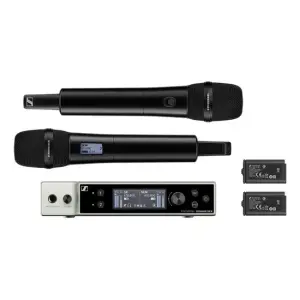 Sennheiser EW-DX 835-S SET - İki El Mikrofonu ve MMD 835 Kapsüllü Çift Kanallı Dijital Kablosuz Sistem (R1-9: 520 ila 607 MHz) - 1