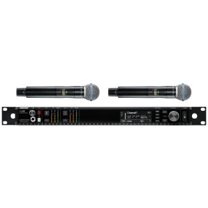 Shure AD24D/BETA58 Kablosuz Mikrofon Sistemi (2'li Paket) - Shure