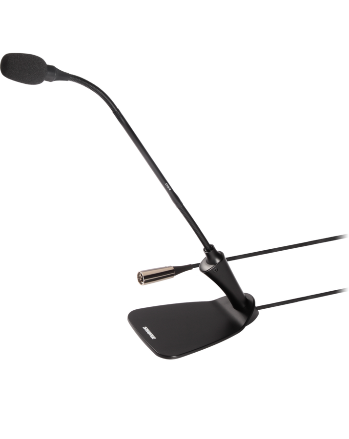 Shure - Shure CVG12DRS-B/C 12 ”(30,5 cm) Entegre Masaüstü Tabanlı Deveboynu Mikrofon