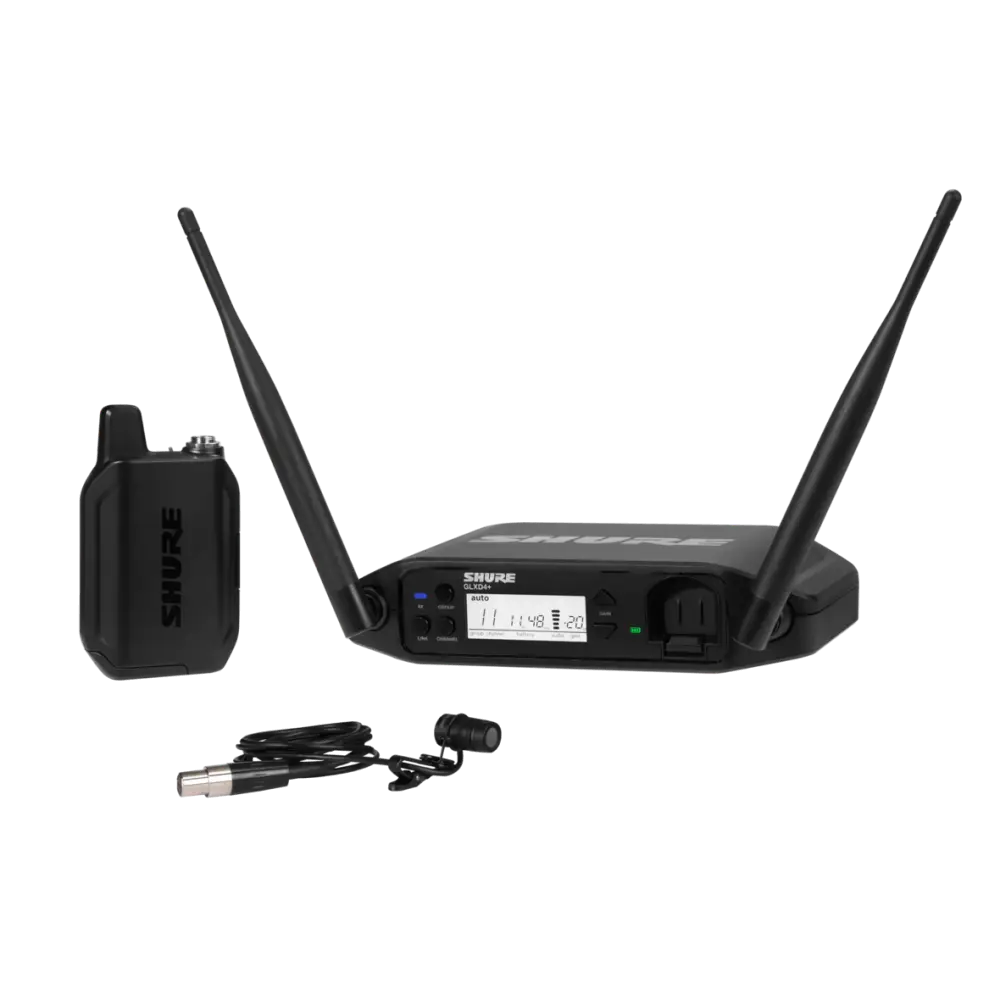 Shure GLXD14E/85 Yaka Mikrofonlu Dijital Kablosuz Sunum Sistemi - 1
