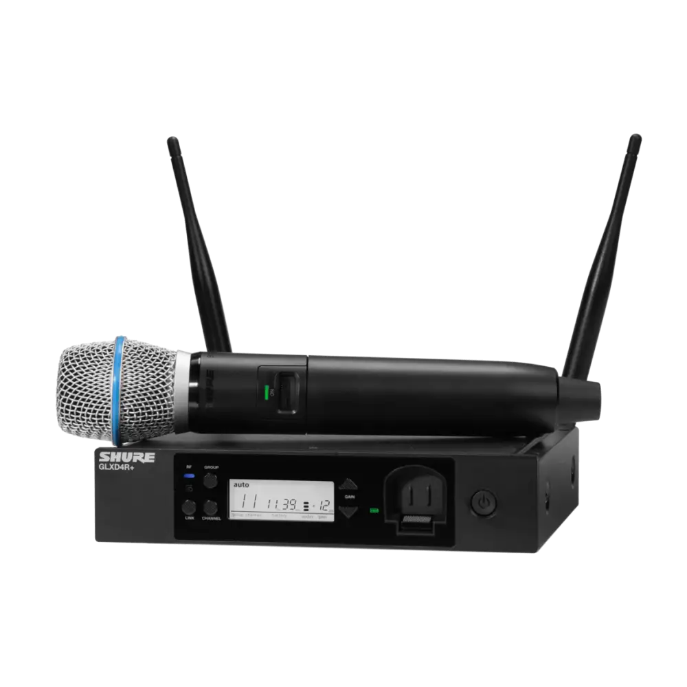 Shure GLXD24E/B87A Vokal Mikrofonlu Dijital Kablosuz Rack Sistemi - 1