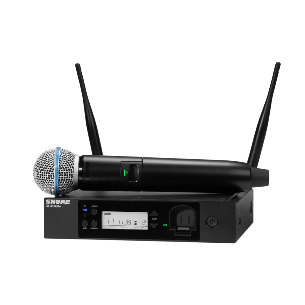 Shure GLXD24E/B58 Vokal Mikrofonlu Dijital Kablosuz Rack Sistemi - 1