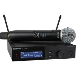 Shure SLXD24+/B58 Beta 58A Kapsüllü Dijital Kablosuz El Mikrofon Sistemi - Shure
