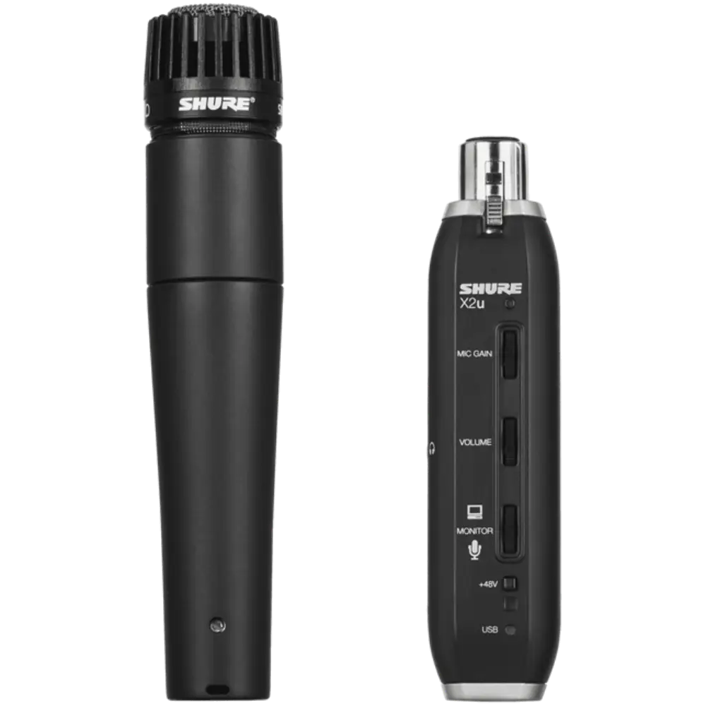 Shure SM57-X2U XLR-USB Çeviricili Kardioid Enstrüman Mikrofonu - 1