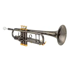 SILVER SDTR-2019B Trompet - Siyah - Silver