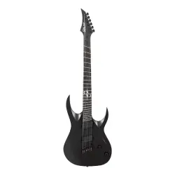 Solar A1.6BOP-FF 6 Telli Multiscale Fan Fret Elektro Gitar (Black Open Pore Matte) - 1