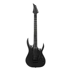 Solar A1.6FR Svart+ 6 Telli Floyd Rose Elektro Gitar (Carbon Black Matte) - 1
