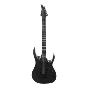 Solar A1.6FR Svart+ 6 Telli Floyd Rose Elektro Gitar (Carbon Black Matte) - 1