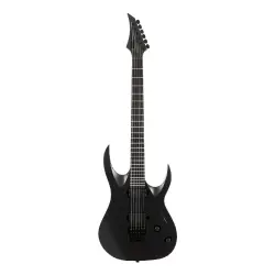 Solar A1.6Svart+ 6 Telli Elektro Gitar (Carbon Black Matte) - 1