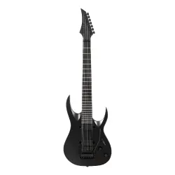 Solar A1.7FR Svart+ 7 Telli Floyd Rose Elektro Gitar (Carbon Black Matte) - 1