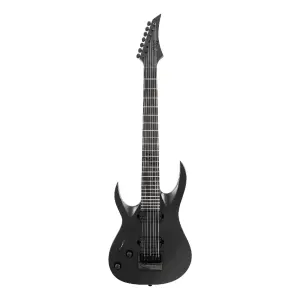 Solar A1.7Svart+ LH 7 Telli Solak Elektro Gitar (Carbon Black Matte) - 1