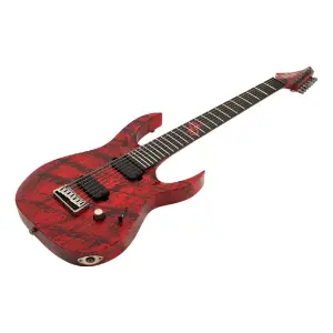 Solar A2.7Canibalismo+ 7 Telli Elektro Gitar (Blood Red Open Pore Matte / Blood Splatter) - 3