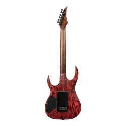 Solar AB1.6ET Pyro Rojo 6 Telli Elektro Gitar (Chop Shop – Pyro Red Raw) - 2