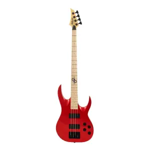 Solar AB2.4CAR 4 Telli Bas Gitar (Candy Apple Red Gloss) - 1