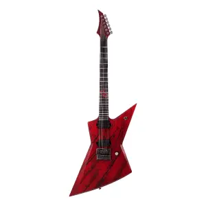 Solar E1.6 6 Telli Elektro Gitar (Canibalismo Red Distressed) - 1