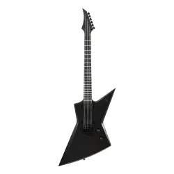 Solar E1.6Svart+ 6 Telli Elektro Gitar (Carbon Black Matte) - 1