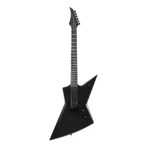 Solar E1.6Svart+ 6 Telli Elektro Gitar (Carbon Black Matte) - 1
