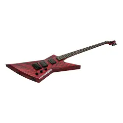 Solar E2.4Canibalismo 4 Telli Elektro Bas Gitar (Blood Red Open Pore / Blood Splatter) - 3