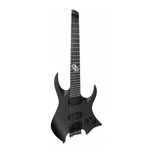 Solar H2.7C 7 Telli Headless Multiscale Elektro Gitar (Carbon Black) - 1