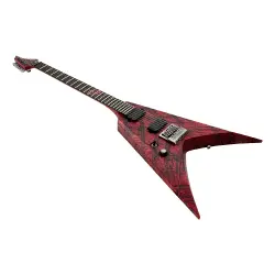 Solar V1.6 Canibalismo LH+ 6 Telli Solak Elektro Gitar (Blood Red Open Pore w/ Blood Splatter) - 3