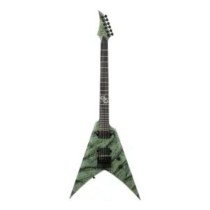 Solar V1.6AOP Canibalismo 6 Telli Elektro Gitar (Army Green Open Pore) - 1