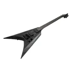 Solar V1.6ASvart Canibalismo 6 Telli Elektro Gitar (Black Open Pore Matte) - 3