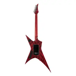 Solar X1.6Canibalismo+ 6 Telli Elektro Gitar (Blood Red Open Pore w/ Blood Splatter) - 2
