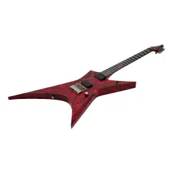 Solar X1.6Canibalismo+ 6 Telli Elektro Gitar (Blood Red Open Pore w/ Blood Splatter) - 3