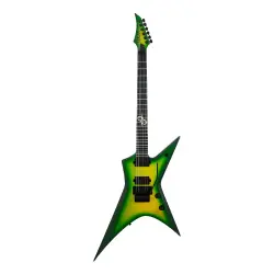 Solar X1.6FRLB 6 Telli Elektro Gitar (Flame Lime Burst Matte) - 1