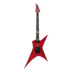 Solar XF1.6FRFBR+ 6 Telli Elektro Gitar (Flame Blood Red Matte) - 1