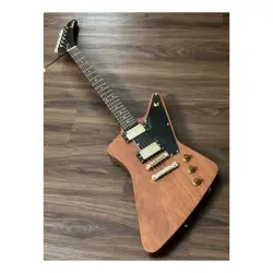 Soloking EX 1958 Mahogany Tribute Walnut Gold Hardware Elektro Gitar - Soloking Guitars