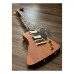 Soloking EX 1958 Mahogany Tribute Walnut Gold Hardware Elektro Gitar - 3