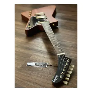 Soloking EX 1958 Mahogany Tribute Walnut Gold Hardware Elektro Gitar - 4