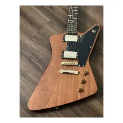 Soloking EX 1958 Mahogany Tribute Walnut Gold Hardware Elektro Gitar - 6