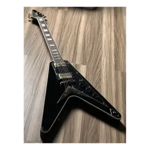 Soloking FV Custom Black Beauty Gold Hardware Jescar Elektro Gitar - 2