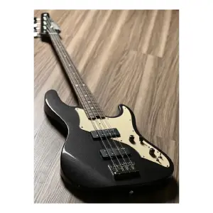 Soloking MJ-1 Classic Bass Roasted Maple Neck Black Metallic Elektro Bas Gitar - 1