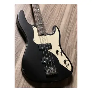 Soloking MJ-1 Classic Bass Roasted Maple Neck Black Metallic Elektro Bas Gitar - 3