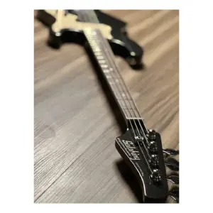 Soloking MJ-1 Classic Bass Roasted Maple Neck Black Metallic Elektro Bas Gitar - 5