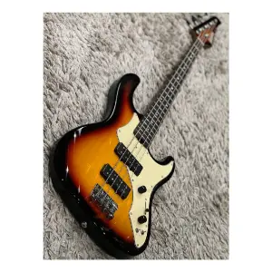 Soloking MJ-1 Classic Bass Roasted Maple Neck Rosewood FB 3 Tone Sunburst Elektro Bas Gitar - 2