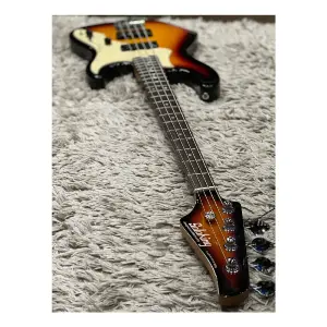 Soloking MJ-1 Classic Bass Roasted Maple Neck Rosewood FB 3 Tone Sunburst Elektro Bas Gitar - 4
