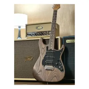 Soloking MS-1 Classic Ash Torched Black Rosewood Neck Elektro Gitar - 5