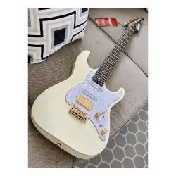 Soloking MS-1 Classic Flat Top Vintage White Rosewood Neck Elektro Gitar - 2