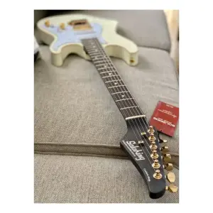 Soloking MS-1 Classic Flat Top Vintage White Rosewood Neck Elektro Gitar - 4
