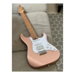 Soloking MS-1 Classic MKII Roasted Maple FB Midnight Rose Gold Nafiri Special Run Elektro Gitar - 2