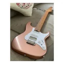 Soloking MS-1 Classic MKII Roasted Maple FB Midnight Rose Gold Nafiri Special Run Elektro Gitar - 3