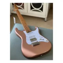 Soloking MS-1 Classic MKII Roasted Maple FB Midnight Rose Gold Nafiri Special Run Elektro Gitar - 6