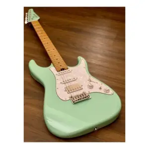 Soloking MS-1 Classic MKII Roasted Maple FB Seafoam Green Elektro Gitar - 1