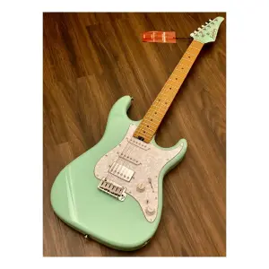 Soloking MS-1 Classic MKII Roasted Maple FB Seafoam Green Elektro Gitar - 2