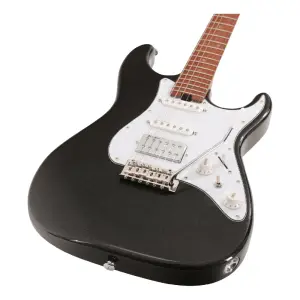 Soloking MS-1 Classic Roasted Maple FB Metallic Black Elektro Gitar - 3
